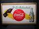 Vintage Coca Cola 1953 Cardboard Sign Original Frame Exc. Condition NO RESERVE