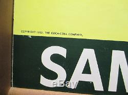 Vintage Coca Cola 1955 Sprite Boy Cardboard Sign EXC. Condition NO RESERVE