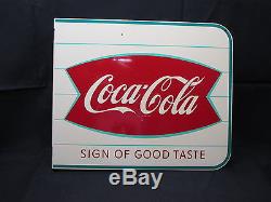 Vintage Coca Cola 1960's SOGT Flange Sign Excellent Condition No Reserve