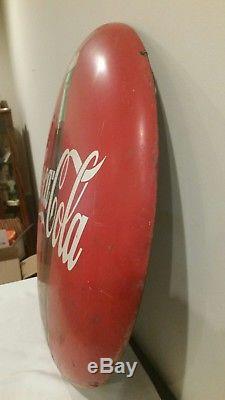 Vintage Coca Cola 24 Button Sign A-M 3-53 Nice 1953