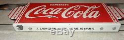 Vintage Coca Cola 31 Porcelain Metal Door Push Plate Soda Pop Gasoline Oil Sign