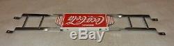 Vintage Coca Cola 31 Porcelain Metal Door Push Plate Soda Pop Gasoline Oil Sign