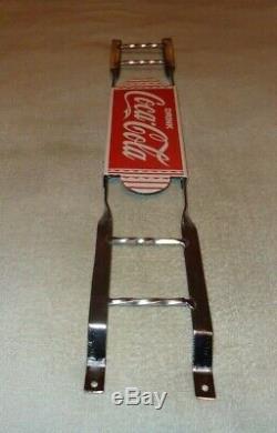 Vintage Coca Cola 31 Porcelain Metal Door Push Plate Soda Pop Gasoline Oil Sign