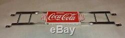 Vintage Coca Cola 31 Porcelain Metal Door Push Plate Soda Pop Gasoline Oil Sign