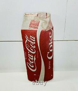 Vintage Coca Cola Advertising Cardboard Advertisement Sign
