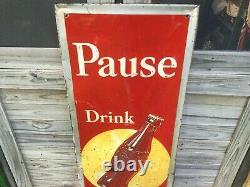 Vintage Coca Cola Advertising Sign 1930's