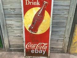 Vintage Coca Cola Advertising Sign 1930's