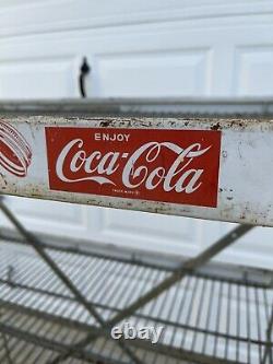 Vintage Coca Cola Bottle Rack Sign Store Display 1960s Advertisement Coke USA