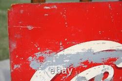 Vintage Coca Cola Bottle Sign Diamond shape general store ice cream advertising