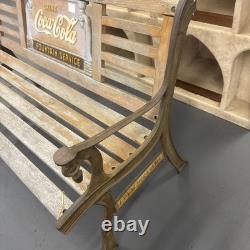 Vintage Coca-Cola Brand Casual Park Bench Cast Iron Armrests-local Pick-up Only