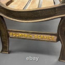 Vintage Coca-Cola Brand Casual Park Bench Cast Iron Armrests-local Pick-up Only