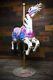 Vintage Coca Cola Cast Iron Sign Base Wooden Carousel Horse Barber Shop Pole Old