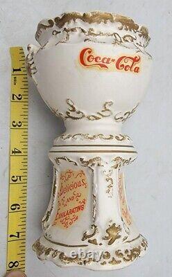 Vintage Coca-Cola Ceramic Syrup Urn Pencil Holder 7-1/2 Tall (Pre-Owned)