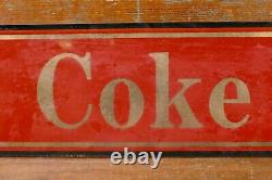 Vintage Coca Cola Coke 5¢ Reverse Painted Glass Advertising Sign