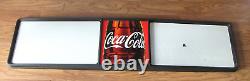 Vintage Coca Cola Coke 70 x 17 Menu Board Sign with 4 Sheets Letters & Numbers
