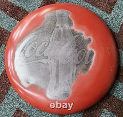 Vintage Coca Cola Coke Bottle 24 Soda Pop Advertising Button Sign