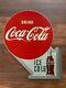 Vintage Coca-Cola Coke Double Sided Flange Sign Limited Reissue Rare Collectable