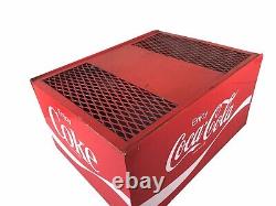 Vintage Coca Cola Coke Lighted Metal Bonnet Top Topper Sign for Soda Fountain