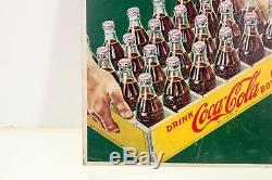 Vintage Coca Cola Coke Put A case In Your Car Cardboard Sign Display Paper