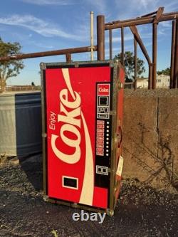 Vintage Coca Cola Coke Soda Machine Sign Trunk Footlocker Toy Chest Box Seward