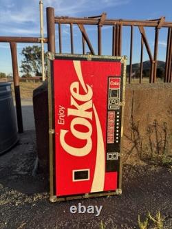 Vintage Coca Cola Coke Soda Machine Sign Trunk Footlocker Toy Chest Box Seward