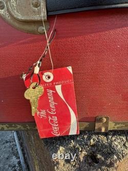 Vintage Coca Cola Coke Soda Machine Sign Trunk Footlocker Toy Chest Box Seward