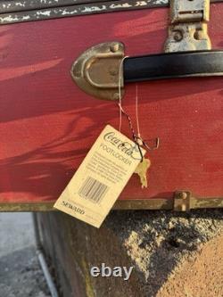 Vintage Coca Cola Coke Soda Machine Sign Trunk Footlocker Toy Chest Box Seward