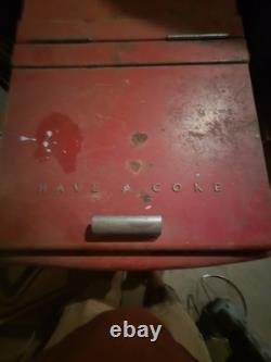 Vintage Coca Cola Cooler 1940s/1950s Action MFG. CO. INC Made In The USA