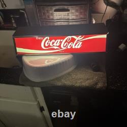 Vintage Coca-Cola Double Sided Coke Soda Fountain Machine Topper Light Sign