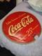 Vintage Coca Cola Double sided Sign Take Home a Carton 25 cents 13 diameter