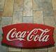 Vintage Coca Cola Fishtail Sign 26 Fish Tail Coke Sign Old