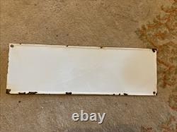 Vintage Coca Cola Fountain Service Porcelain Sign 17 X 5 1/2