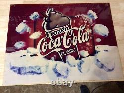 Vintage Coca-Cola Frozen Coke Classic Drive In Theater Sign From Menu Board NR