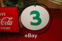 Vintage Coca Cola Grocery Store Aisle Marker Sign 1950's Double Sided
