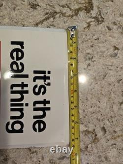 Vintage Coca-Cola It's the Real Thing Metal Calendar Sign 1978 Original
