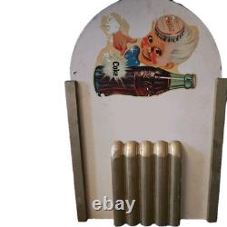Vintage Coca Cola Kay Inc. Sprite Boy Masonite Display Sign Super Rare