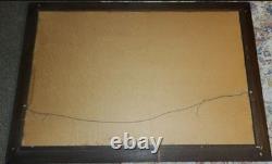 Vintage Coca Cola LARGE 5 cent Relieves Fatigue Sign Mirror Frame Coke Carnival