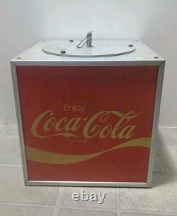 Vintage Coca-Cola Lamp Dealer Open Sign Square Cube 9 in Square Cube