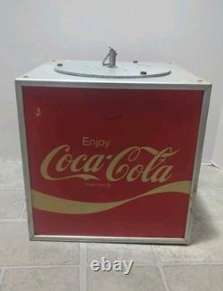 Vintage Coca-Cola Lamp Dealer Open Sign Square Cube 9 in Square Cube