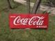 Vintage Coca Cola Large Metal Sign 5.5 ft X 2 ft Porcelain! Original! Great