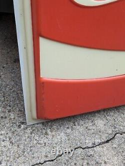 Vintage Coca Cola Large Outdoor Plastic Store Sign 4' X 4' Advertising Soda Pop