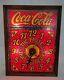 Vintage Coca Cola Lighted Clock Stained Glass Look IMS Corp 1979, Read