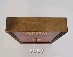Vintage Coca Cola Lighted Clock Stained Glass Look IMS Corp 1979, Read