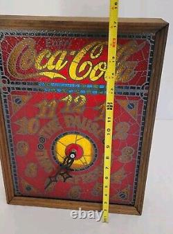 Vintage Coca Cola Lighted Clock Stained Glass Look IMS Corp 1979, Read