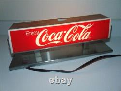 Vintage Coca Cola Lighted Fountain Topper Light-good shape-some wear