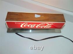 Vintage Coca Cola Lighted Fountain Topper Light-good shape-some wear