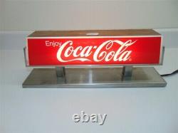 Vintage Coca Cola Lighted Fountain Topper Light-good shape-some wear