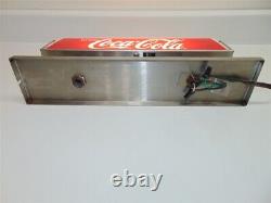 Vintage Coca Cola Lighted Fountain Topper Light-good shape-some wear