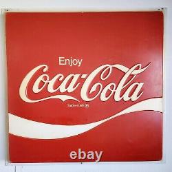 Vintage Coca-Cola Lighted Sign 54x54 Lexan Sign