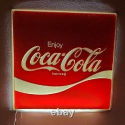 Vintage Coca-Cola Lighted Sign 54x54 Lexan Sign